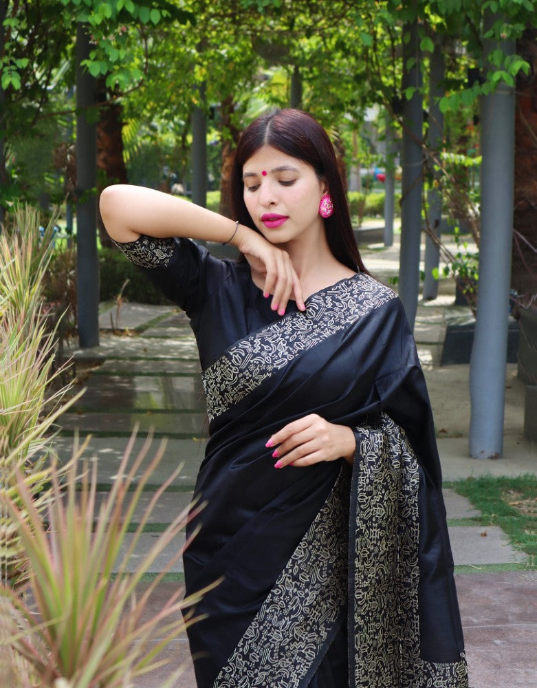 Banglori raw silk fabric saree with rich weaving pallu work Handloom saree blouse